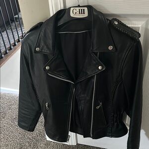 Women's Black Leather Jacket